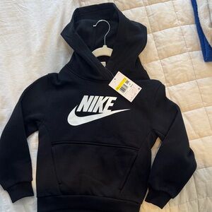 Nike Kids Black and White Logo Hoodie